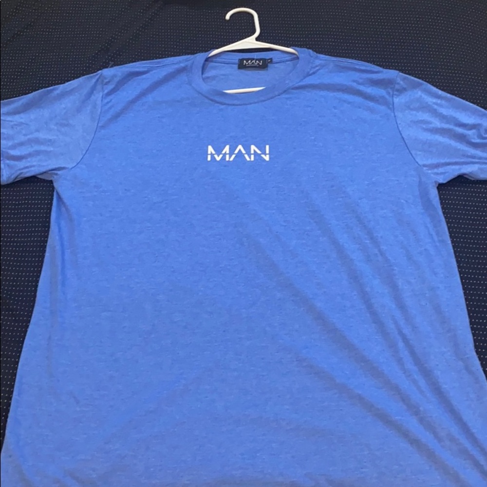 Boohoo Man oversized Blue shirt